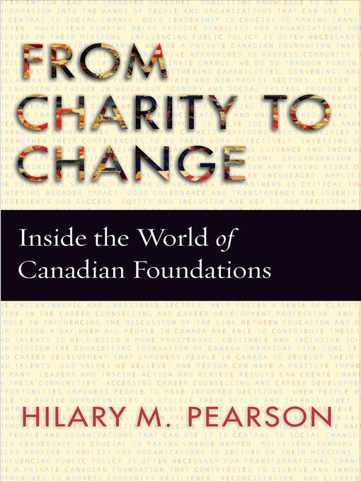 Title details for From Charity to Change by Hilary M. Pearson - Available